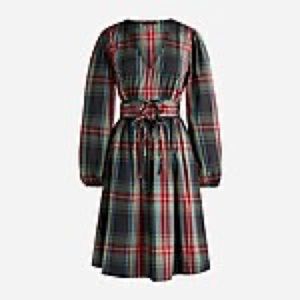 COPY - JCrew Silk Tartan Dress